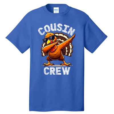 Cousin Crew Dabbing Turkey Thanksgiving Celebration Cute Gift Tall T-Shirt