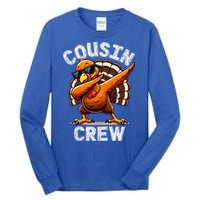 Cousin Crew Dabbing Turkey Thanksgiving Celebration Cute Gift Tall Long Sleeve T-Shirt