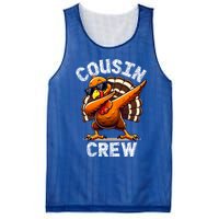 Cousin Crew Dabbing Turkey Thanksgiving Celebration Cute Gift Mesh Reversible Basketball Jersey Tank