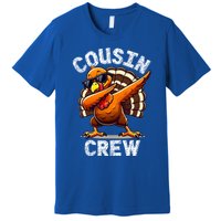 Cousin Crew Dabbing Turkey Thanksgiving Celebration Cute Gift Premium T-Shirt