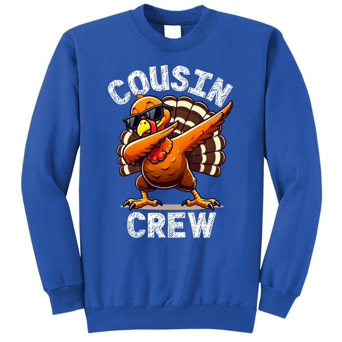 Cousin Crew Dabbing Turkey Thanksgiving Celebration Cute Gift Tall Sweatshirt