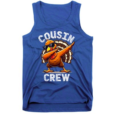 Cousin Crew Dabbing Turkey Thanksgiving Celebration Cute Gift Tank Top