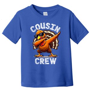 Cousin Crew Dabbing Turkey Thanksgiving Celebration Cute Gift Toddler T-Shirt