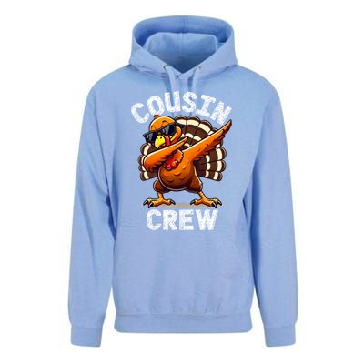 Cousin Crew Dabbing Turkey Thanksgiving Celebration Cute Gift Unisex Surf Hoodie