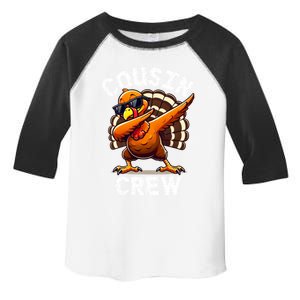 Cousin Crew Dabbing Turkey Thanksgiving Celebration Cute Gift Toddler Fine Jersey T-Shirt