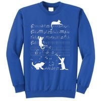 Cute Cat Distressed Music Notes Kitty Piano Musician Meaningful Gift Tall Sweatshirt