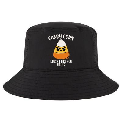 Candy Corn Doesnt Like You Either Funny Halloween Cool Comfort Performance Bucket Hat
