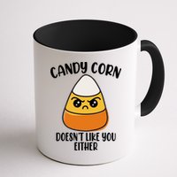 Candy Corn Doesnt Like You Either Funny Halloween Mug