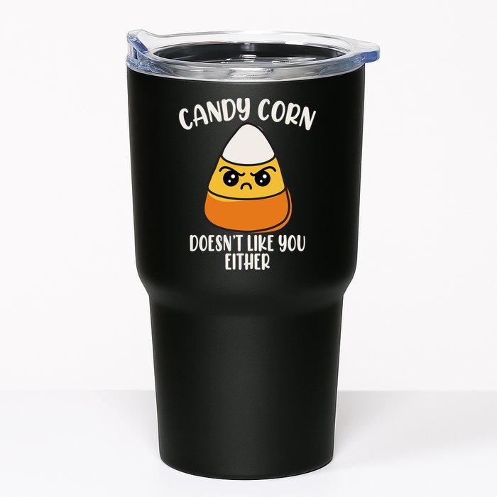 Candy Corn Doesnt Like You Either Funny Halloween Tumbler