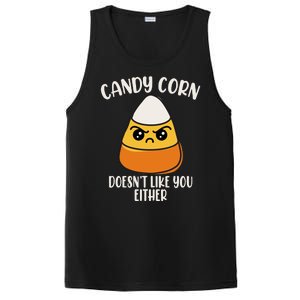 Candy Corn Doesnt Like You Either Funny Halloween PosiCharge Competitor Tank