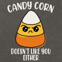 Candy Corn Doesnt Like You Either Funny Halloween Cotton Canvas Backpack
