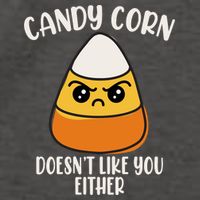 Candy Corn Doesnt Like You Either Funny Halloween Vector Backpack