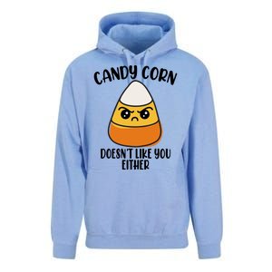 Candy Corn Doesnt Like You Either Funny Halloween Unisex Surf Hoodie