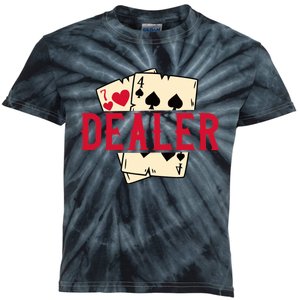 Casino Card Dealer I Poker I Blackjack Kids Tie-Dye T-Shirt