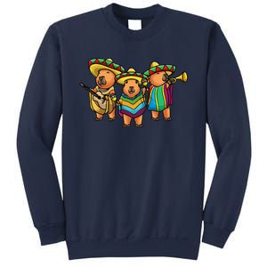 Capybara Cinco De Mayo Mexican Band Musician Women Sweatshirt