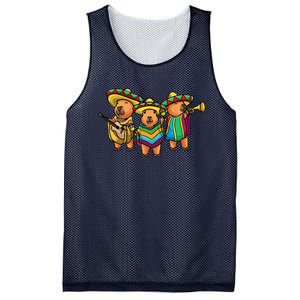 Capybara Cinco De Mayo Mexican Band Musician Women Mesh Reversible Basketball Jersey Tank