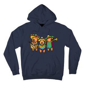 Capybara Cinco De Mayo Mexican Band Musician Women Tall Hoodie