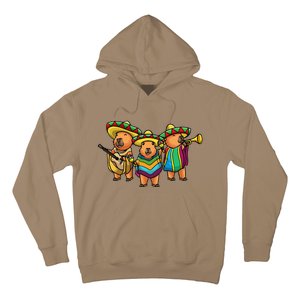 Capybara Cinco De Mayo Mexican Band Musician Women Hoodie