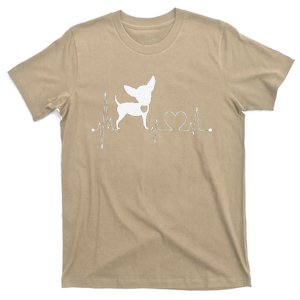 Cute Chihuahua Dog Heartbeat For Women T-Shirt