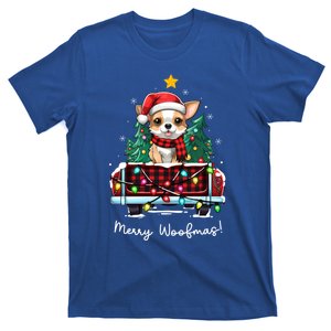 Chihuahua Christmas Dog Truck Plaid Funny Xmas Tree Gift T-Shirt