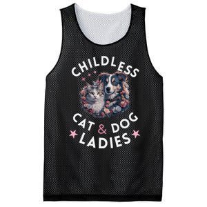 Childless Cat & Dog Ladies Voting For Kamala President 2024 Mesh Reversible Basketball Jersey Tank