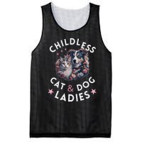 Childless Cat & Dog Ladies Voting For Kamala President 2024 Mesh Reversible Basketball Jersey Tank