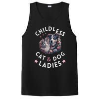 Childless Cat & Dog Ladies Voting For Kamala President 2024 PosiCharge Competitor Tank