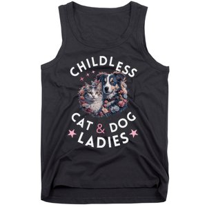 Childless Cat & Dog Ladies Voting For Kamala President 2024 Tank Top