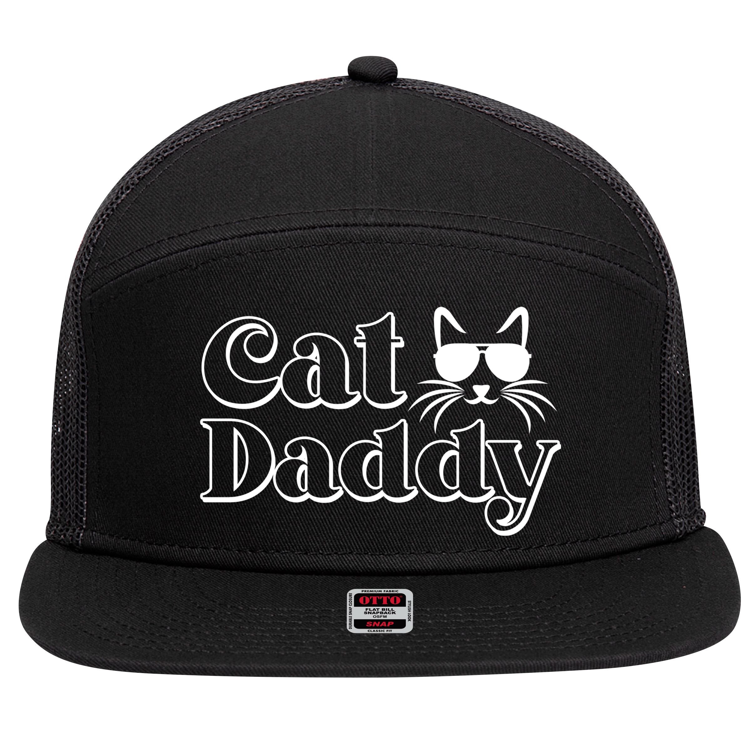 Cool Cat Daddy 7 Panel Mesh Trucker Snapback Hat
