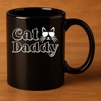 Cool Cat Daddy 11oz C Handle Ceramic Mug