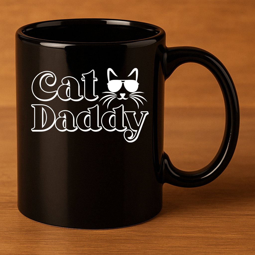 Cool Cat Daddy 11oz C Handle Ceramic Mug