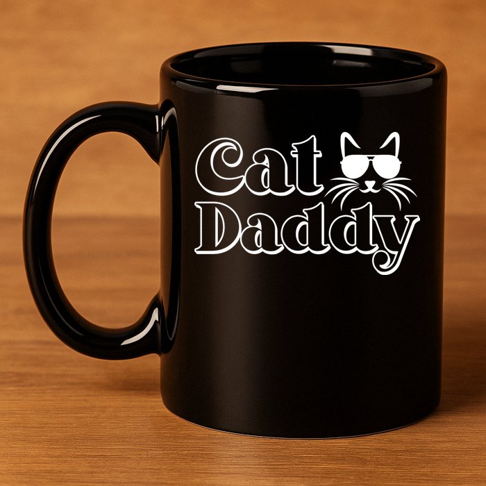 Cool Cat Daddy 11oz C Handle Ceramic Mug