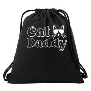 Cool Cat Daddy Drawstring Bag