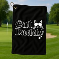 Cool Cat Daddy Golf Towel