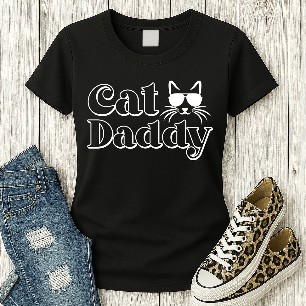 Cool Cat Daddy Womens T-Shirt