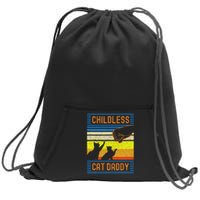 Childless Cat Daddy 2024 For President Matching Parents Sweatshirt Cinch Pack Bag