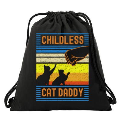 Childless Cat Daddy 2024 For President Matching Parents Drawstring Bag