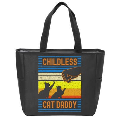 Childless Cat Daddy 2024 For President Matching Parents Zip Tote Bag