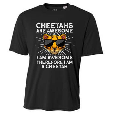 Cute Cheetah Design For Cat Animal Cheetah Lover Cooling Performance Crew T-Shirt