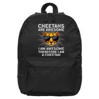 Cute Cheetah Design For Cat Animal Cheetah Lover 16 in Basic Backpack