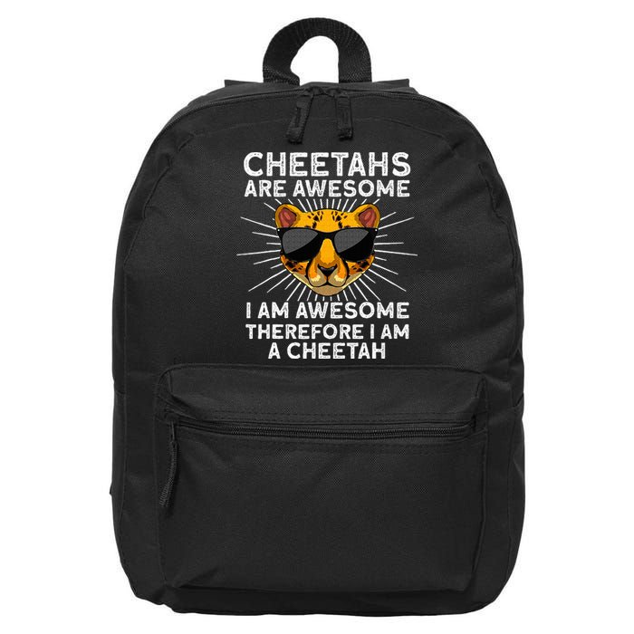 Cute Cheetah Design For Cat Animal Cheetah Lover 16 in Basic Backpack