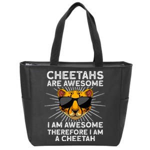 Cute Cheetah Design For Cat Animal Cheetah Lover Zip Tote Bag