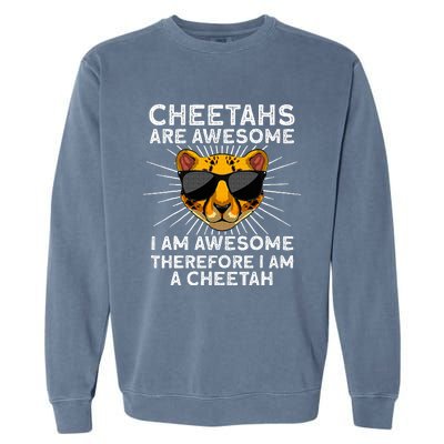 Cute Cheetah Design For Cat Animal Cheetah Lover Garment-Dyed Sweatshirt