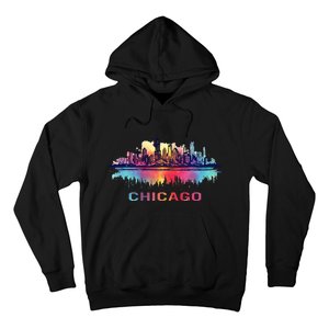 Chicago City Downtown Skyline Hoodie