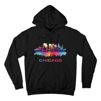 Chicago City Downtown Skyline Hoodie