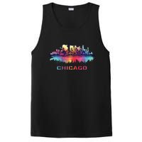 Chicago City Downtown Skyline PosiCharge Competitor Tank