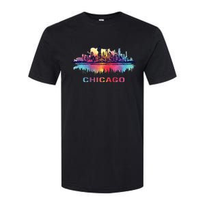 Chicago City Downtown Skyline Softstyle CVC T-Shirt