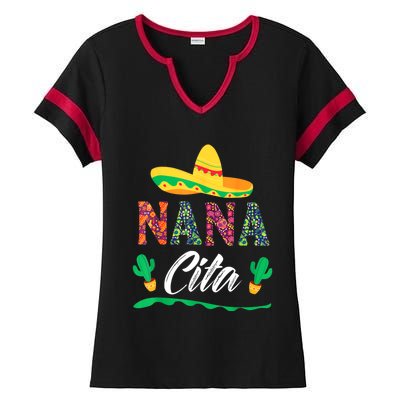 Cactus Cinco De Mayo Costume Mexican Nacho Average Nana Cita Ladies Halftime Notch Neck Tee