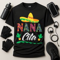 Cactus Cinco De Mayo Costume Mexican Nacho Average Nana Cita Cooling Performance Crew T-Shirt