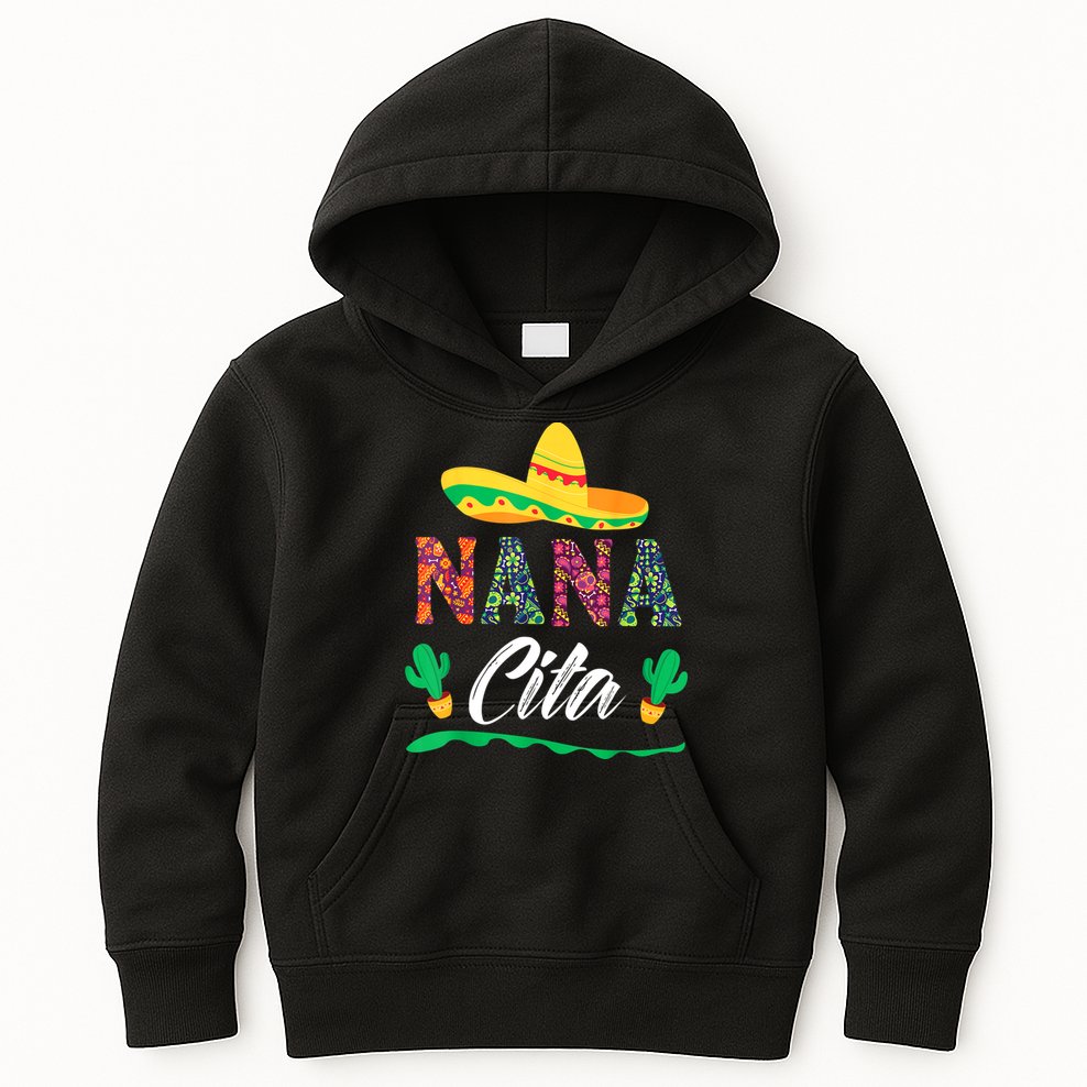 Cactus Cinco De Mayo Costume Mexican Nacho Average Nana Cita Kids Hoodie
